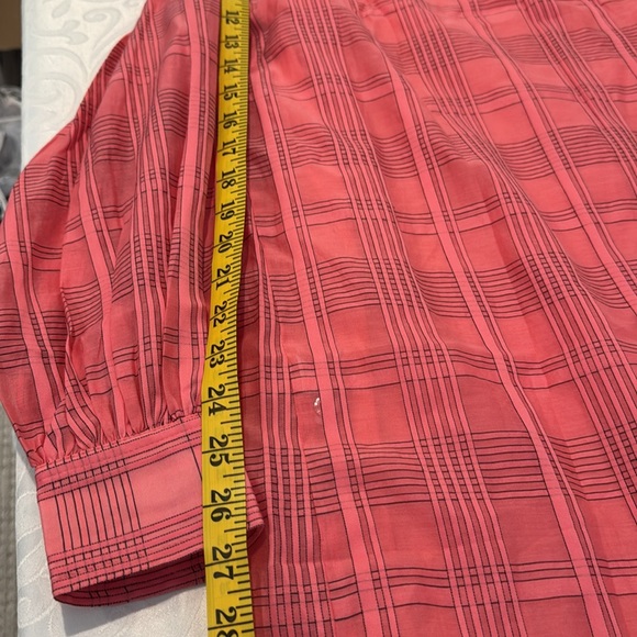 Trina Turk Aisling Print Long Sleeve Shirtdress. Size Medium - Picture 13 of 14